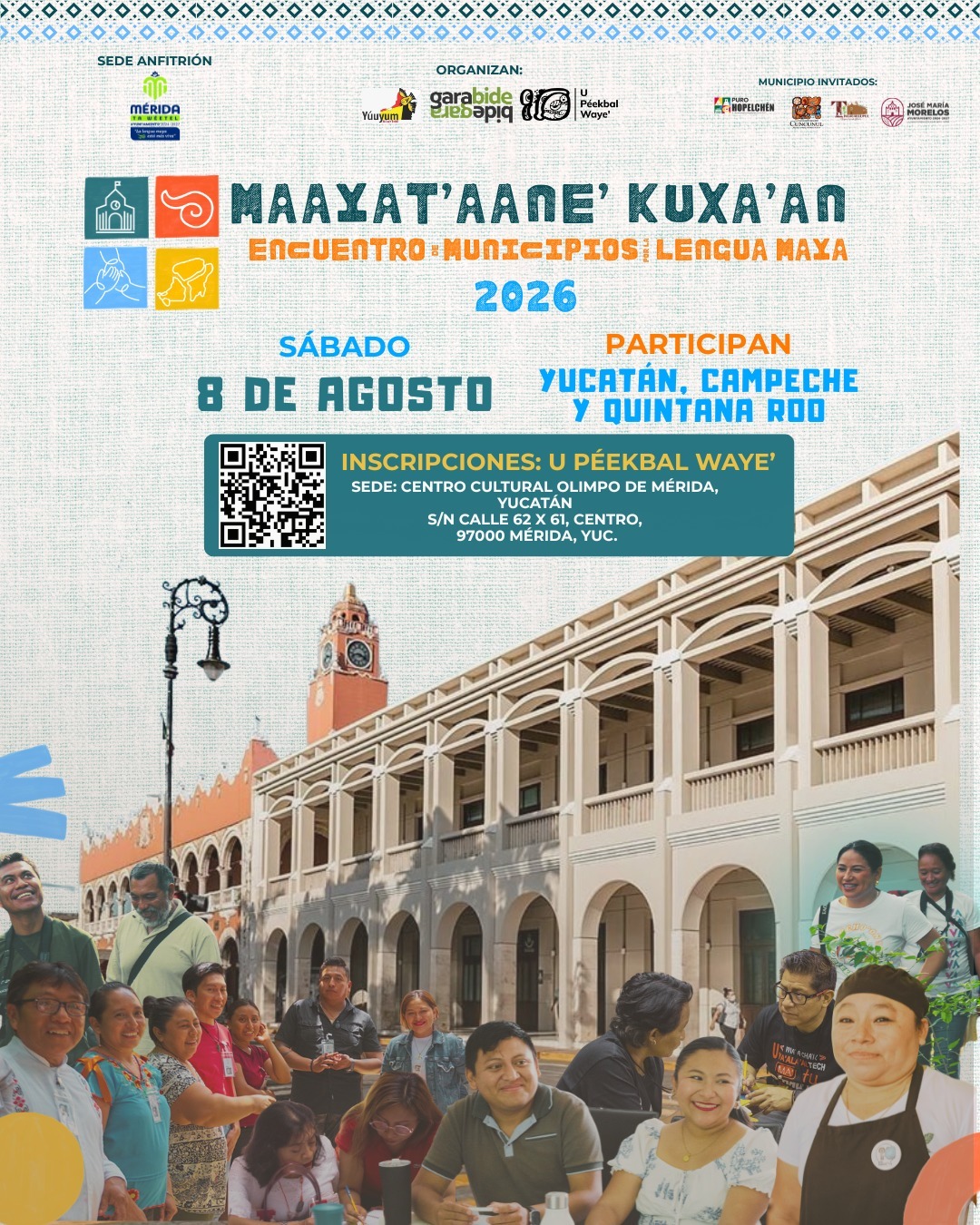 Mérida será sede del Primer Encuentro de Municipios por la Lengua Maya “Maayat’aane’ Kutxa’an”