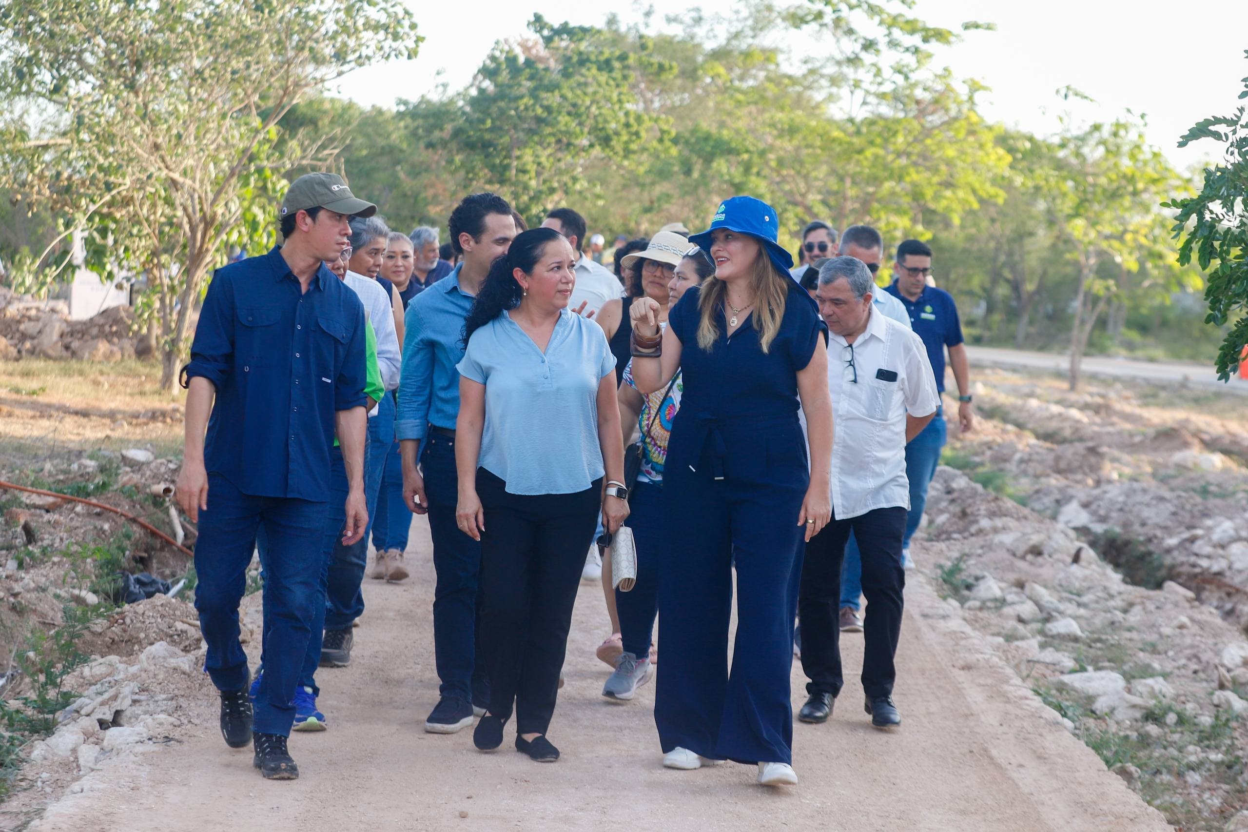 El corredor verde Ciudad Caucel-Gran Santa Fe llega a 90 por ciento de avance con 1.36 kilómetros de espacio público de conservación: Cecilia Patrón