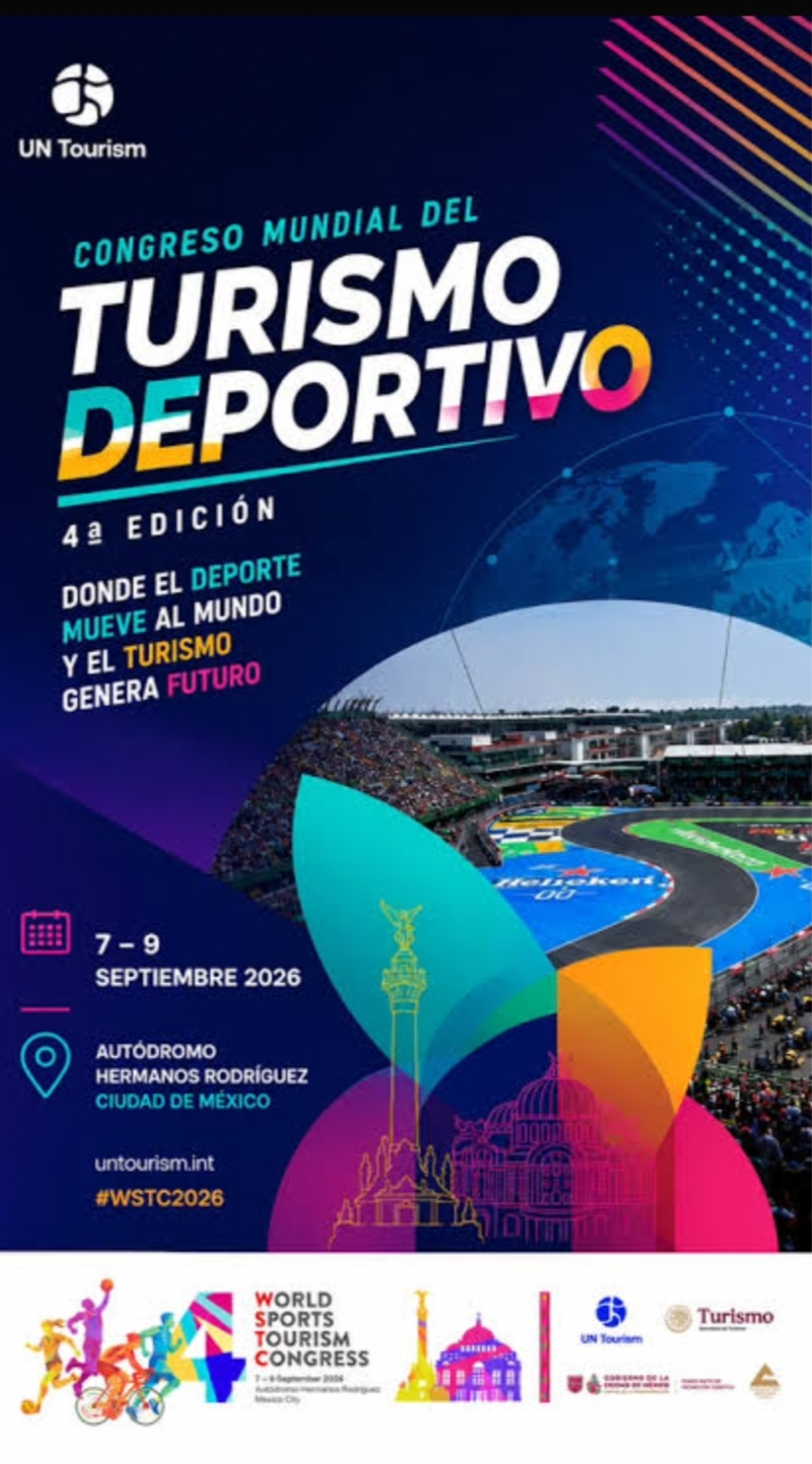 México será sede del 4° Congreso Mundial de Turismo Deportivo de ONU Turismo, por primera vez en América