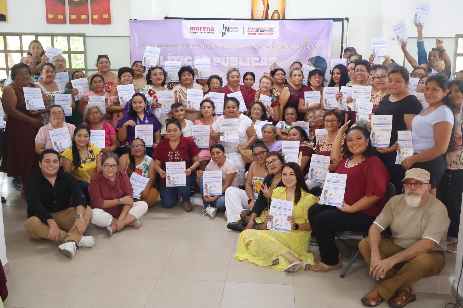 Morena Yucatán fortalece la formación política de las mujeres en Izamal